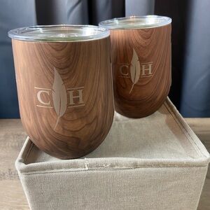 Corkcicle Stemless Insulated Wine Glass Tumbler, 12 oz – Stainless Steel *2*